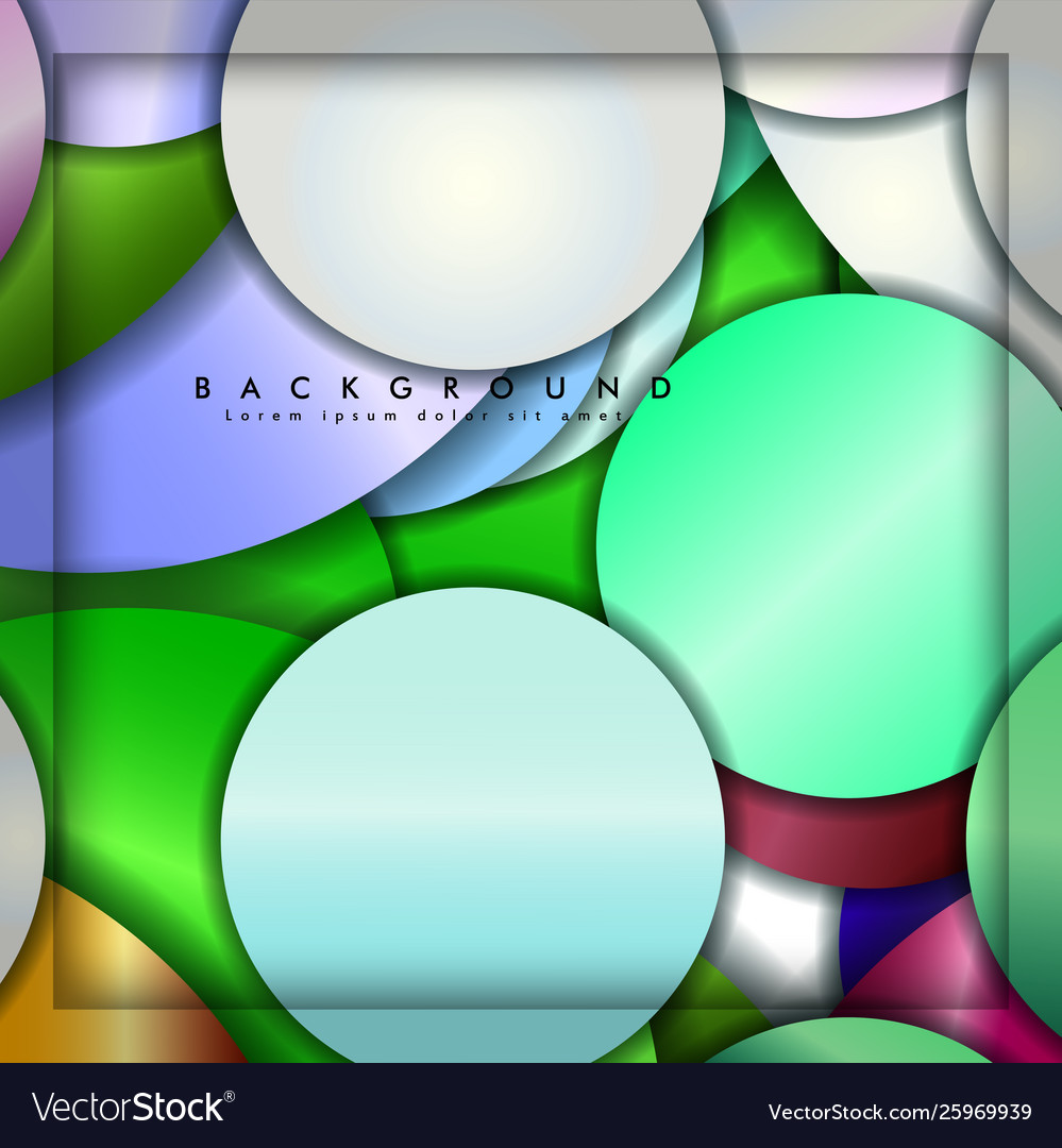 Abstract circle background with color gems Vector Image Abstract circle background with color gems