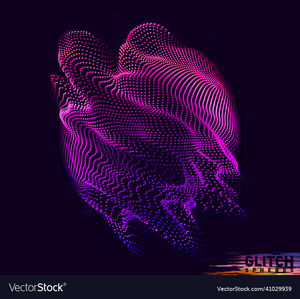 Abstract colorful mesh on dark background vector image Abstract colorful mesh on dark background