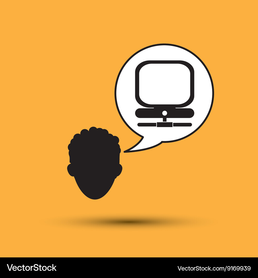 Communication design internet concept isolated Vector Image