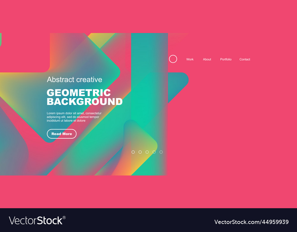 Fluid gradient triangles landing page background