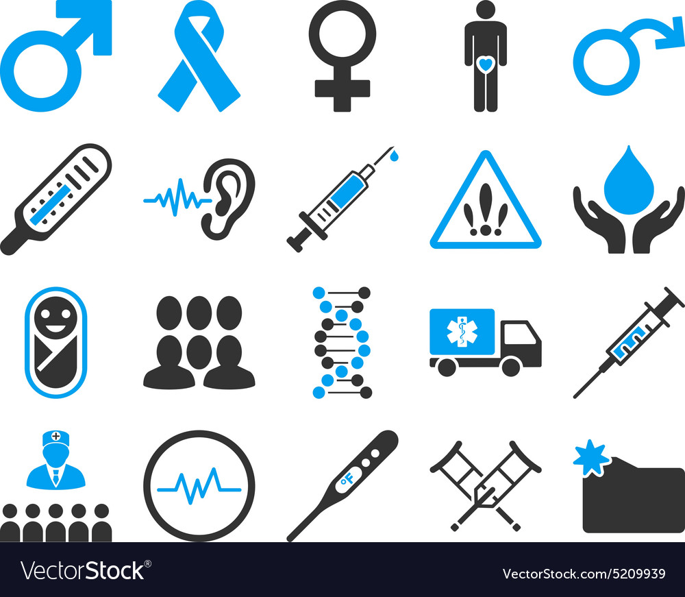 Medical bicolor icons