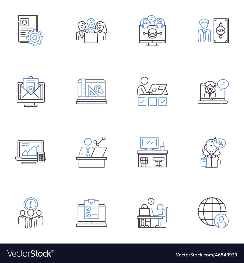 Method line icons collection approach technique