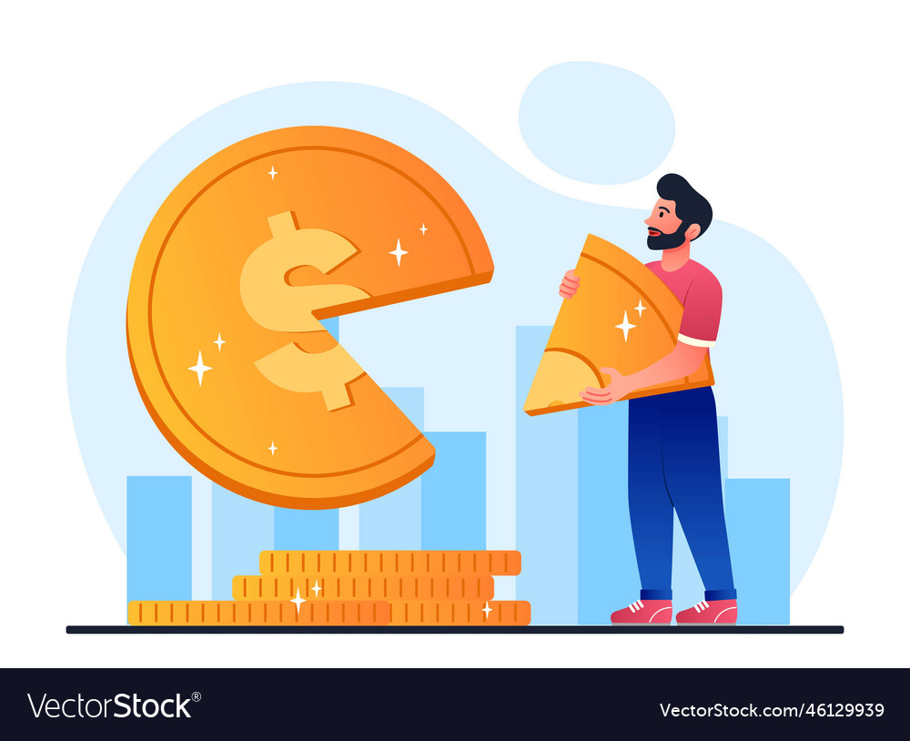 Money management concept Royalty Free Vector Image