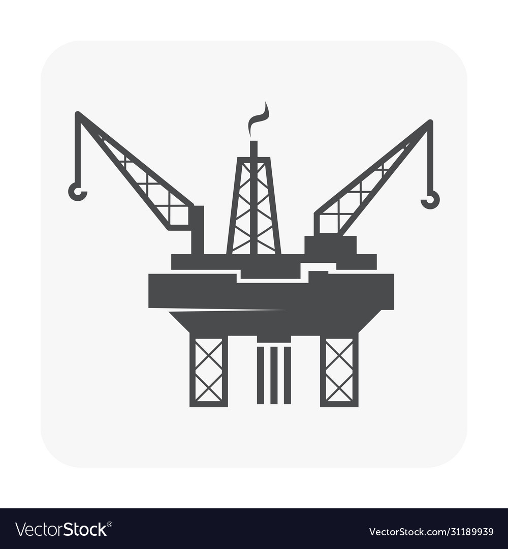 Oil rig icon Royalty Free Vector Image - VectorStock