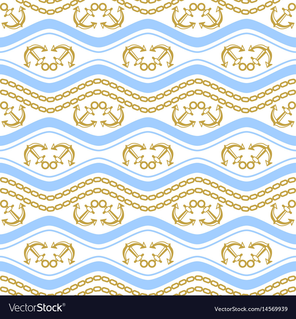 Seamless pattern with stripes and chains ongoing