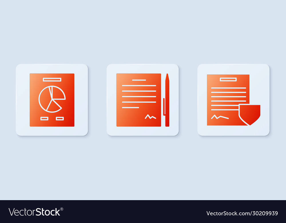 Set contract with pen document graph chart