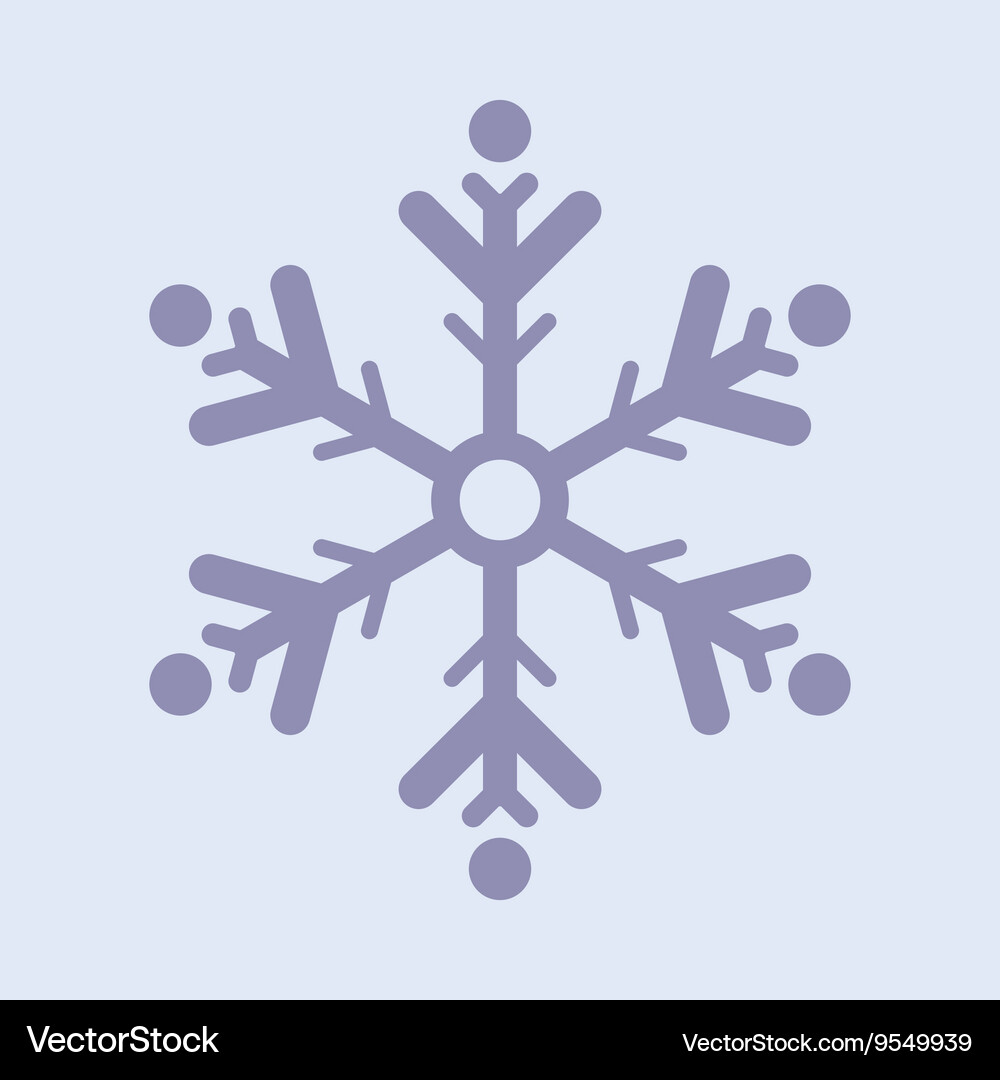 Snowflake icon Royalty Free Vector Image - VectorStock