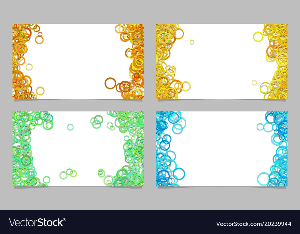 Abstract card background template set