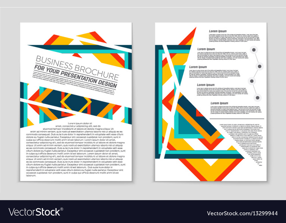 Abstract layout background set for art