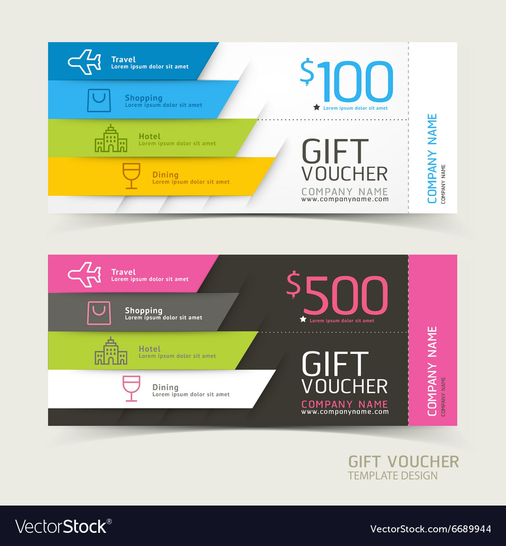 gift voucher design template royalty free vector image free voucher design