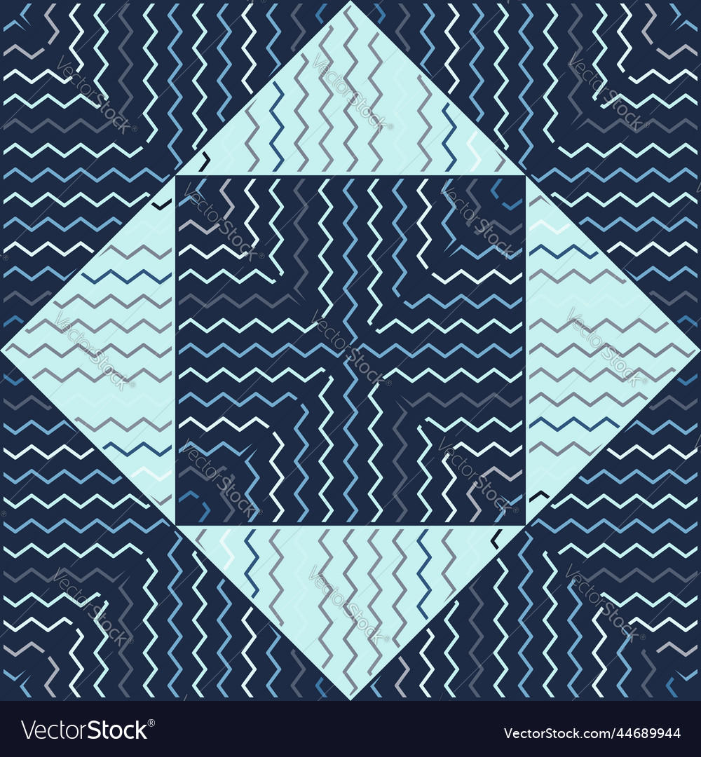 Hand drawn wavy seamless pattern abstract zig zag vector image Hand drawn wavy seamless pattern abstract zig zag