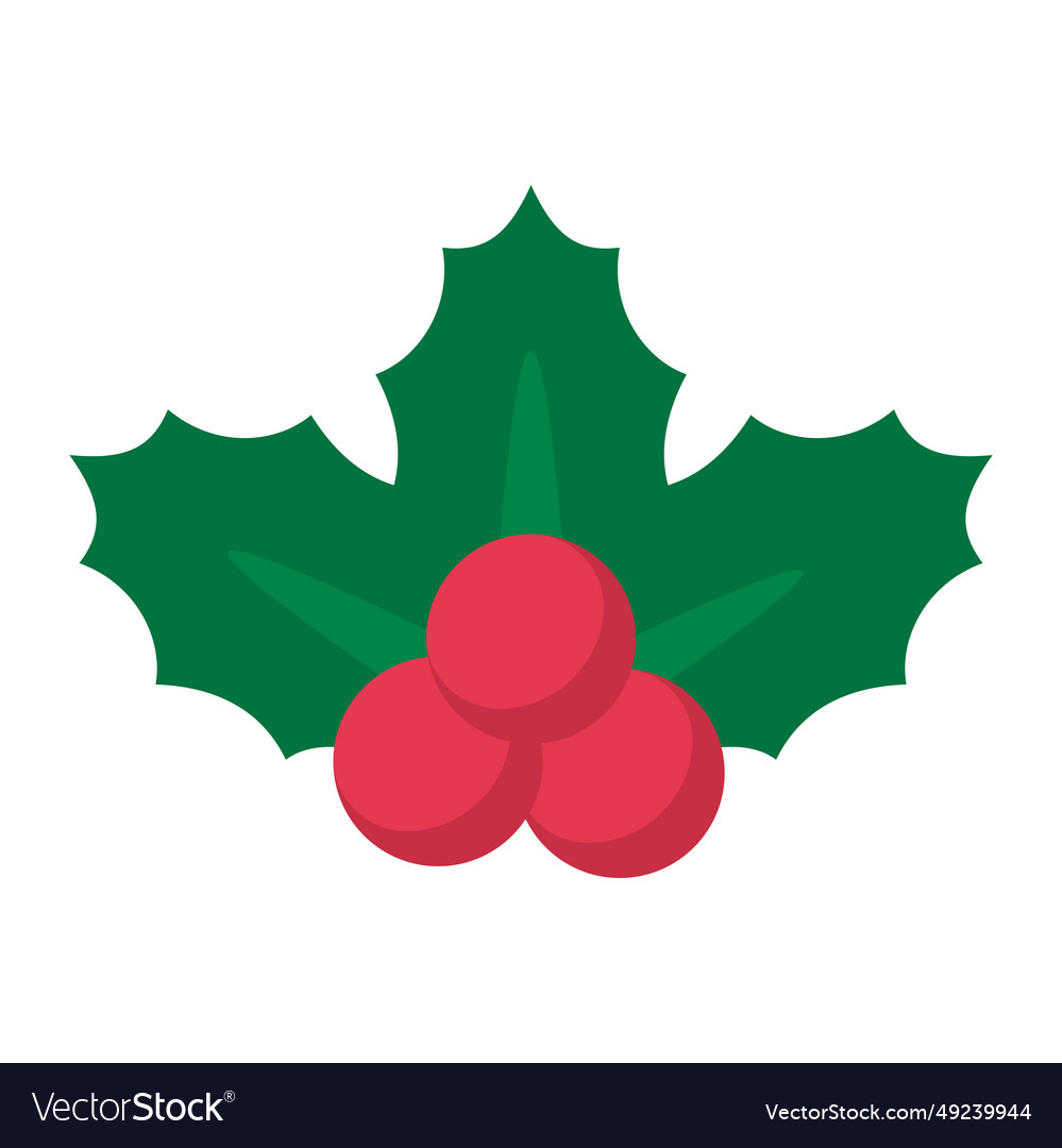 Holly christmas icon