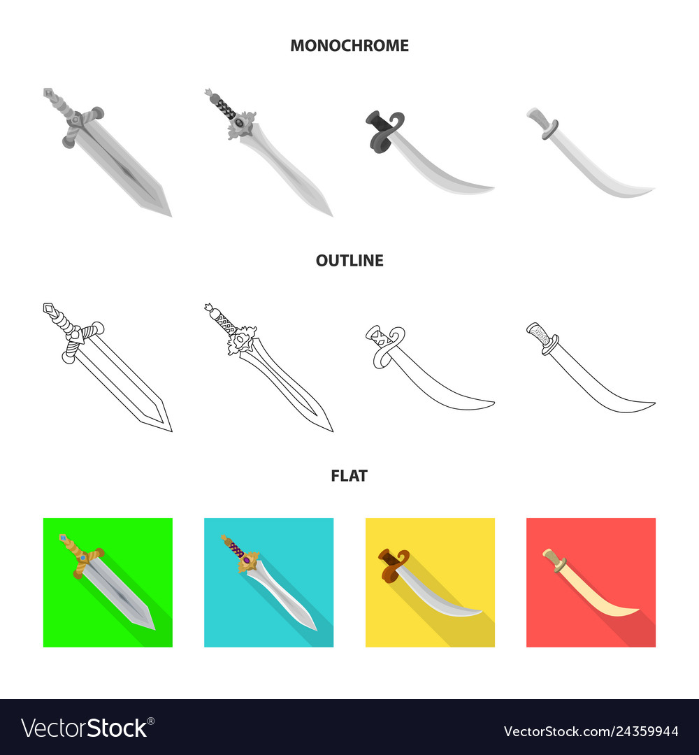 Isolated object of game and armor sign collection