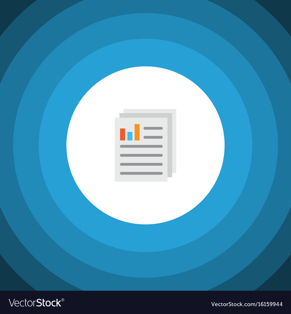 Isolated paper flat icon document element