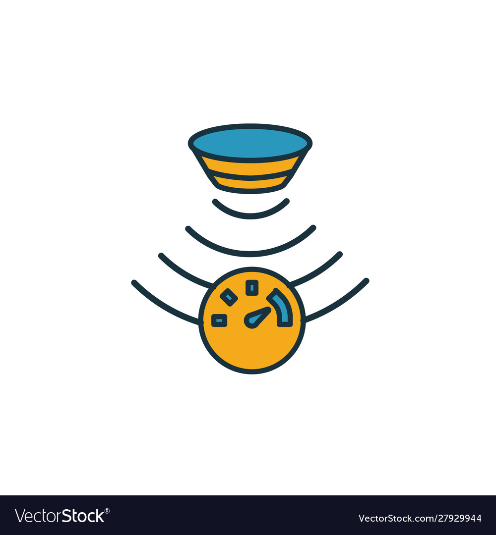 Drucksensor-Icon einfaches Element von Sensoren vector image Drucksensor-Icon einfaches Element von Sensoren