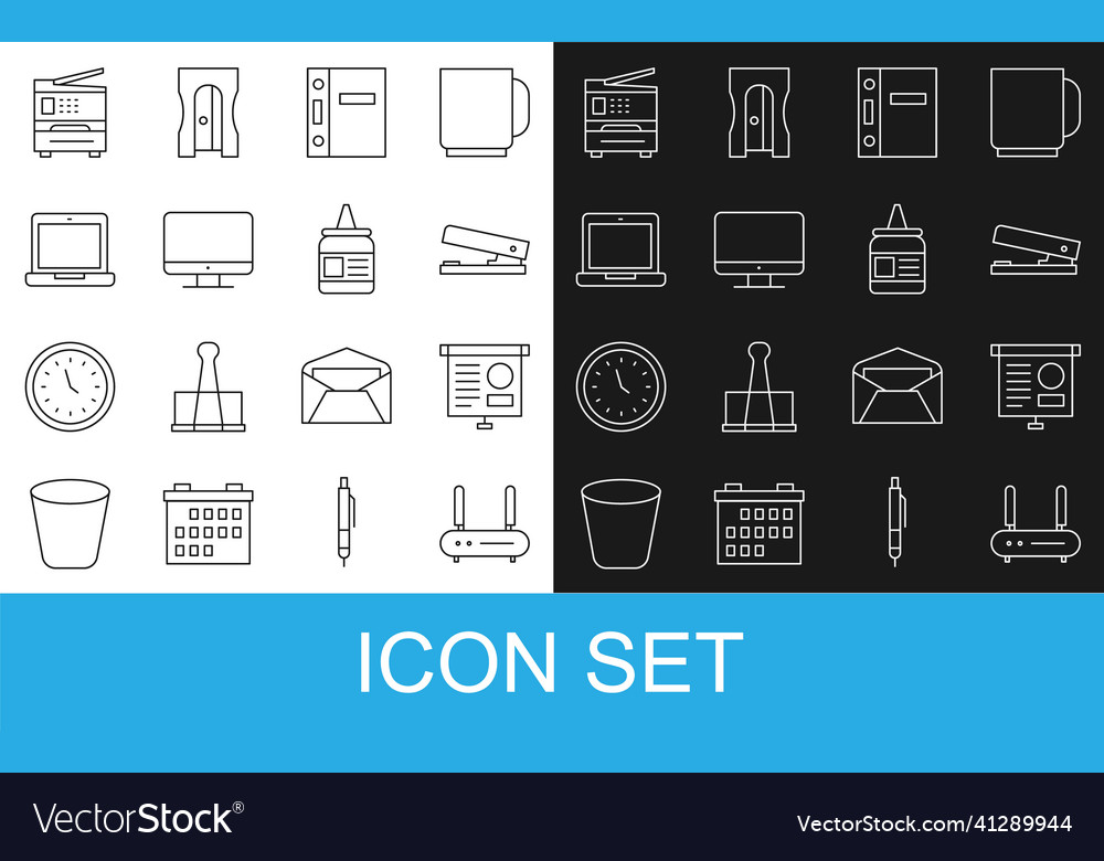Set line router and wi-fi signal chalkboard vector image Set line router and wi-fi signal chalkboard