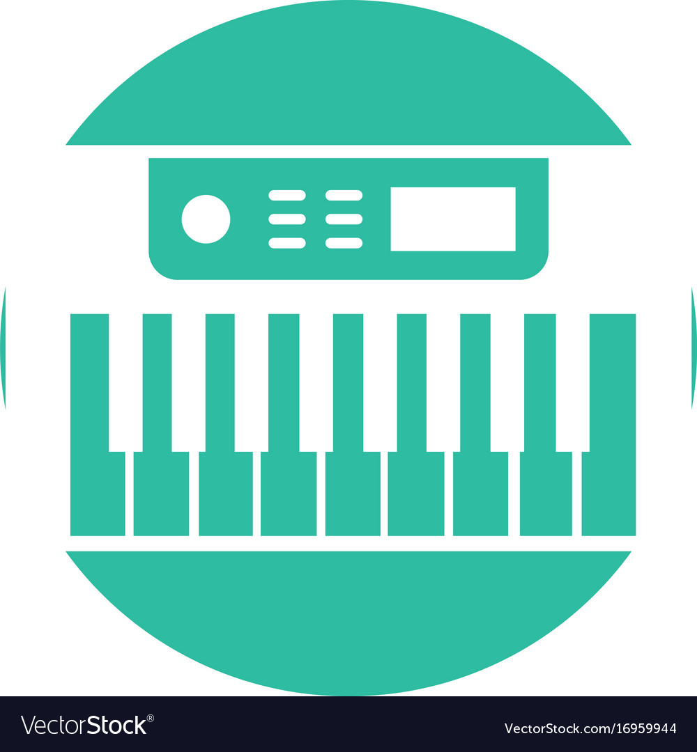 Synth console isolated icon