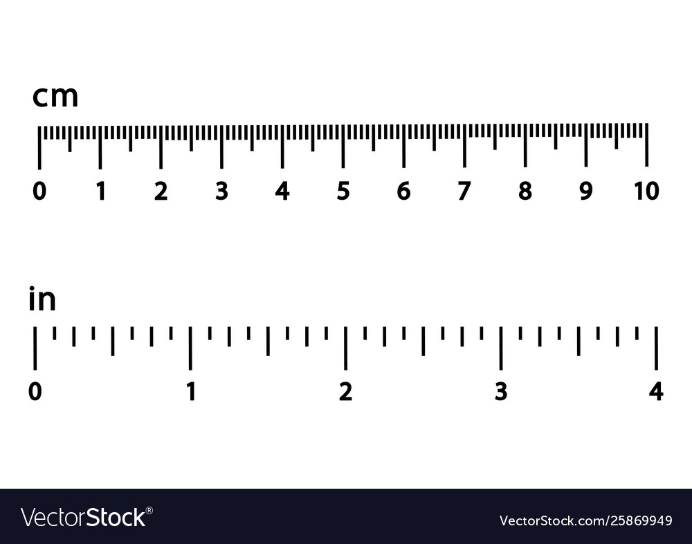 centimeters-and-inches-black-scale-with-numbers-vector-image