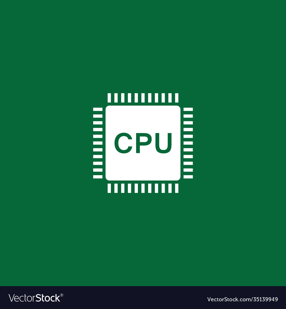 Circuit processor symbol and icon Vector Image Circuit processor symbol and icon
