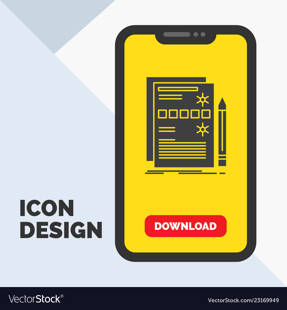 Component data design hardware system glyph icon