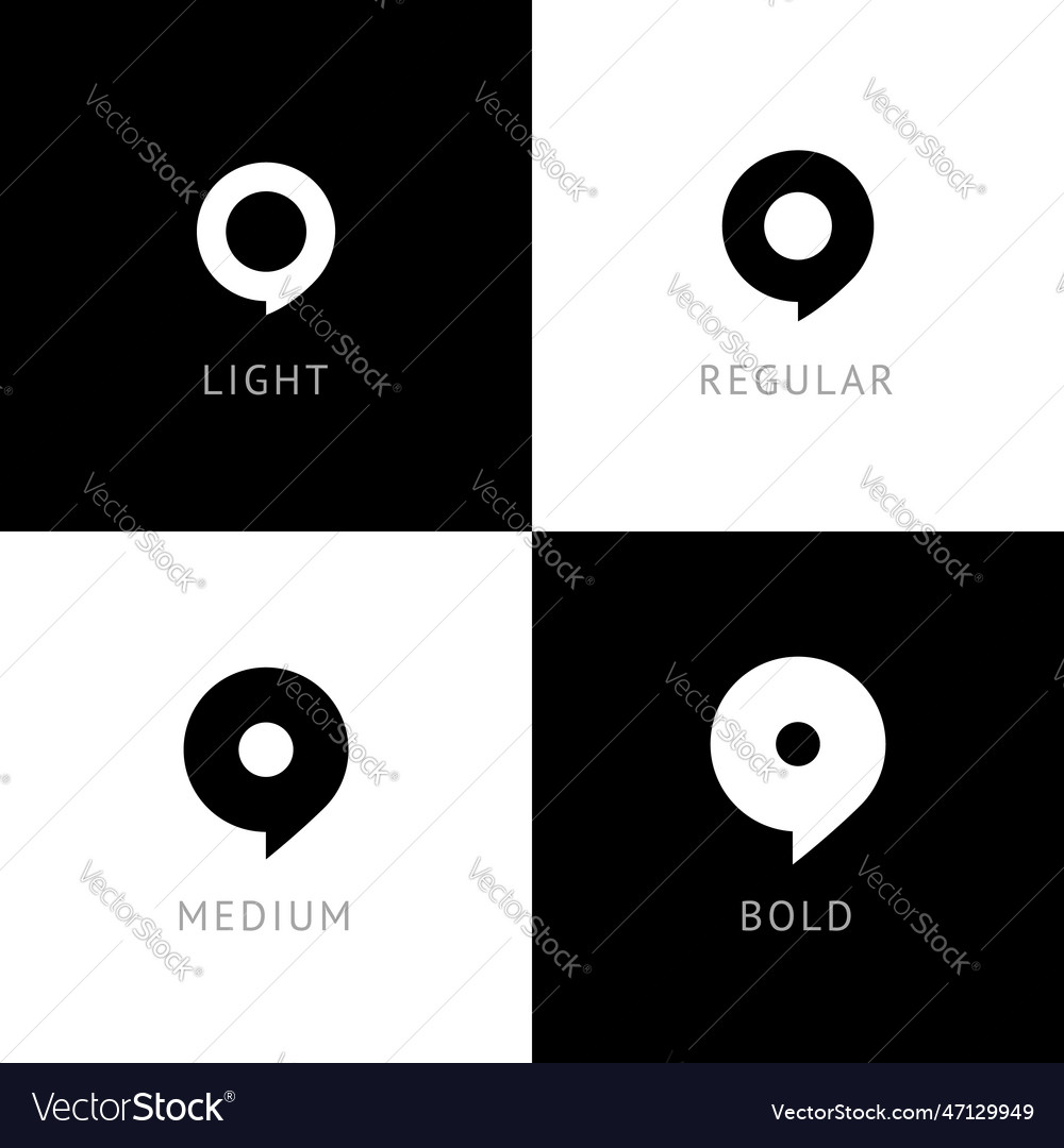 Cyber font rounded digital alphabet number 9 vector image Cyber font rounded digital alphabet number 9