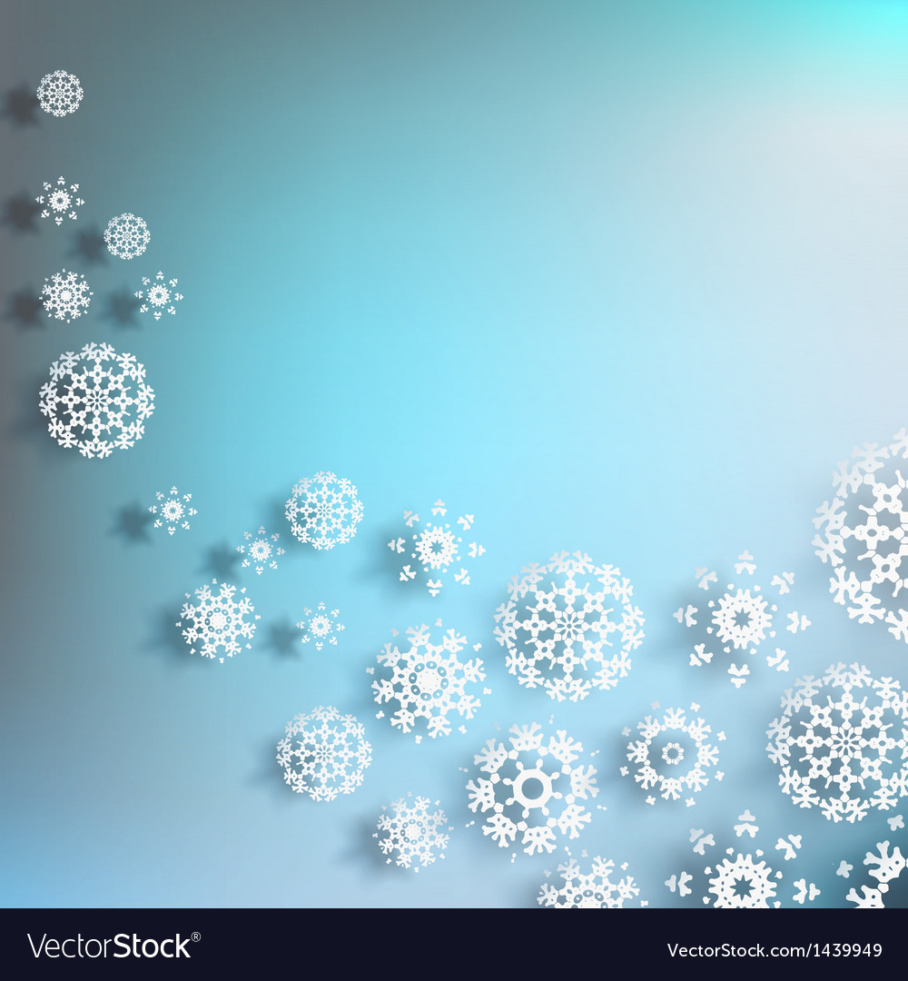 Design of overlapping snowflakes eps 10