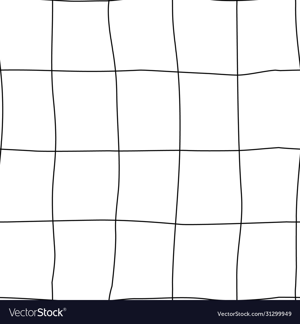 Hand drawn doodle grid seamless pattern Royalty Free Vector