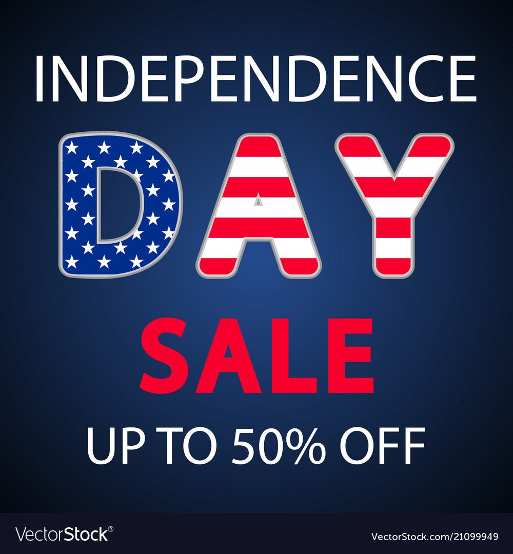 Independence day sale banner template design