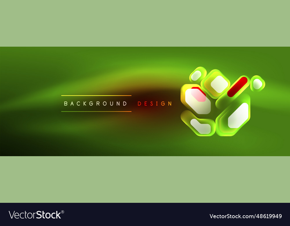 Neon lines squares and round shapes abstract vector image Neon lines squares and round shapes abstract