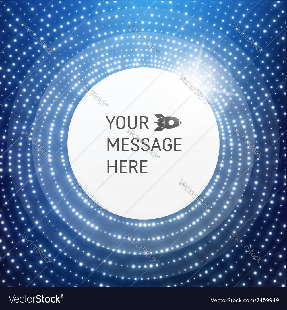 Round frame with place for text technology grid
