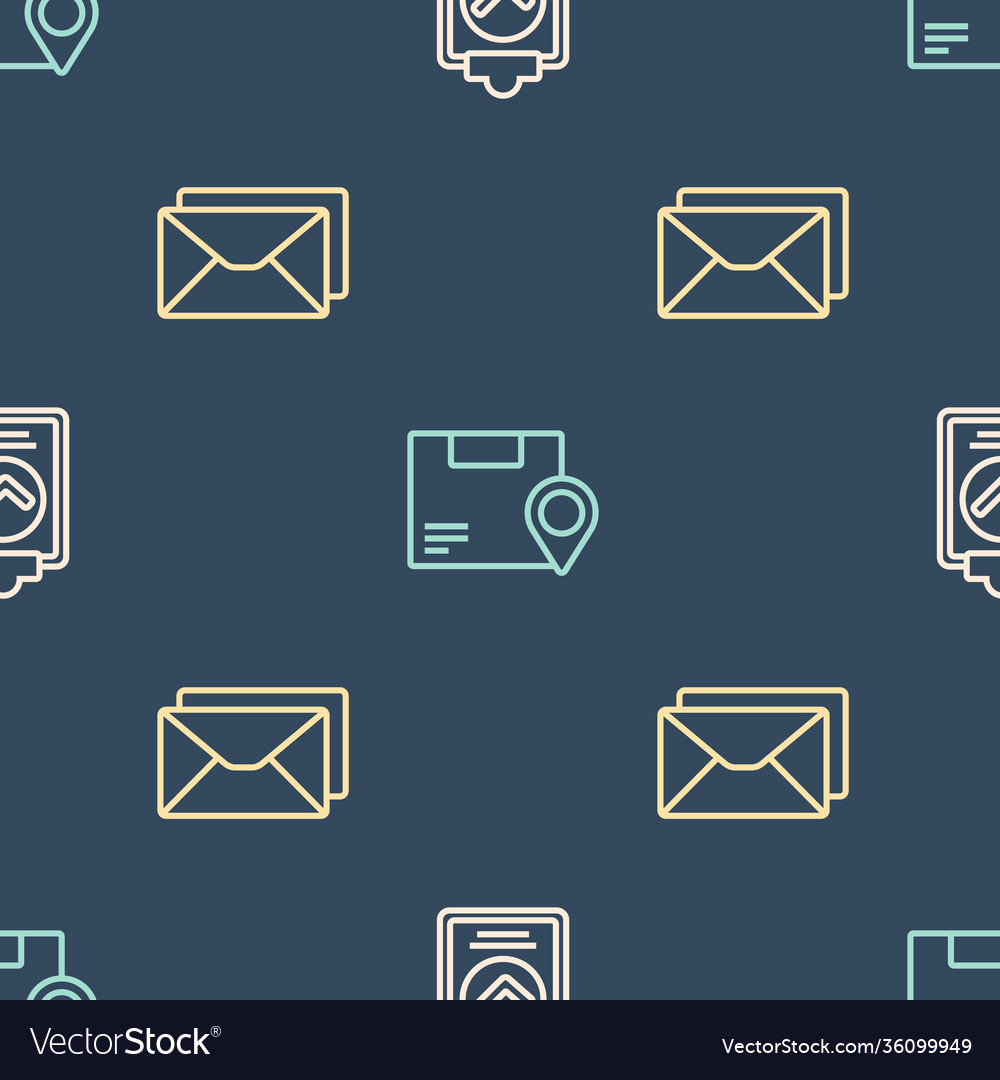 Set line verification delivery list clipboard vector image Set line verification delivery list clipboard