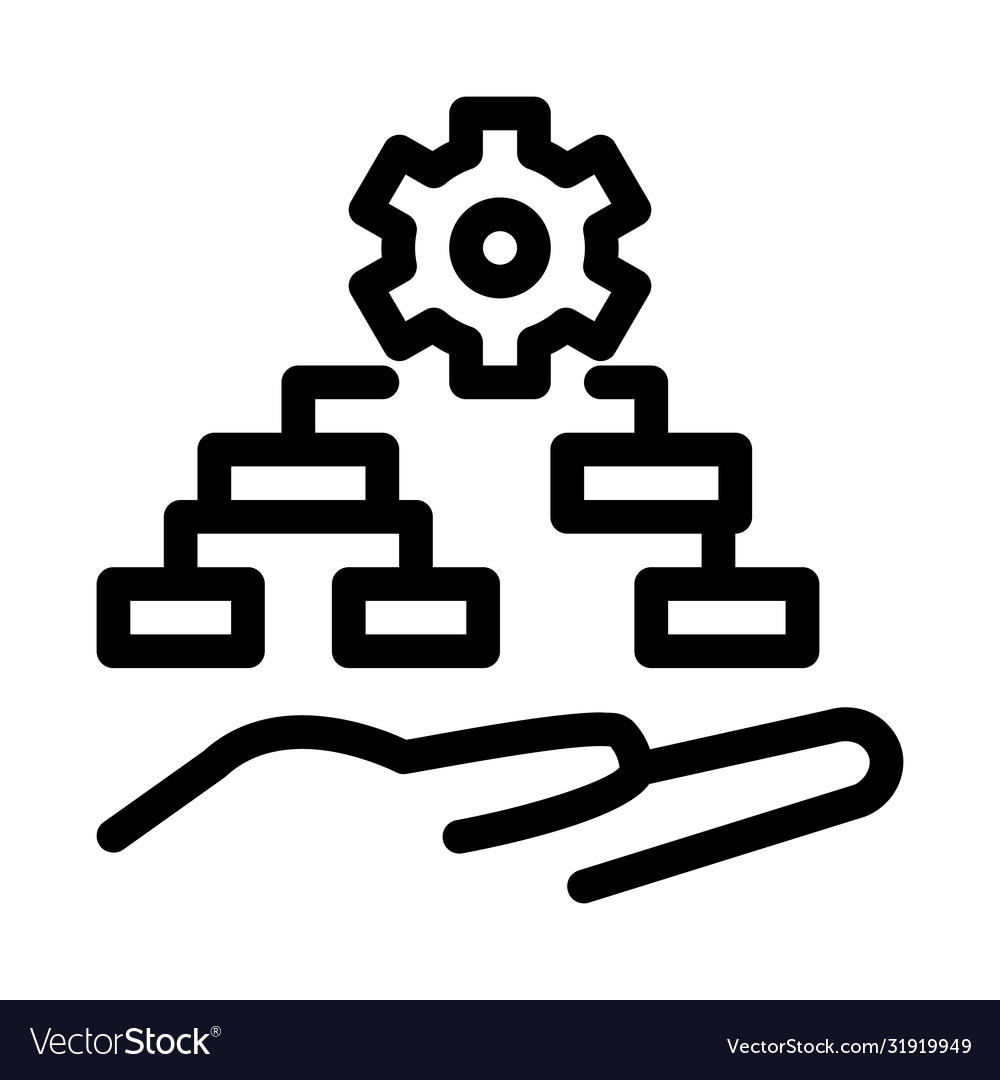 Einstellungen Algorithmus-Icon Umriss