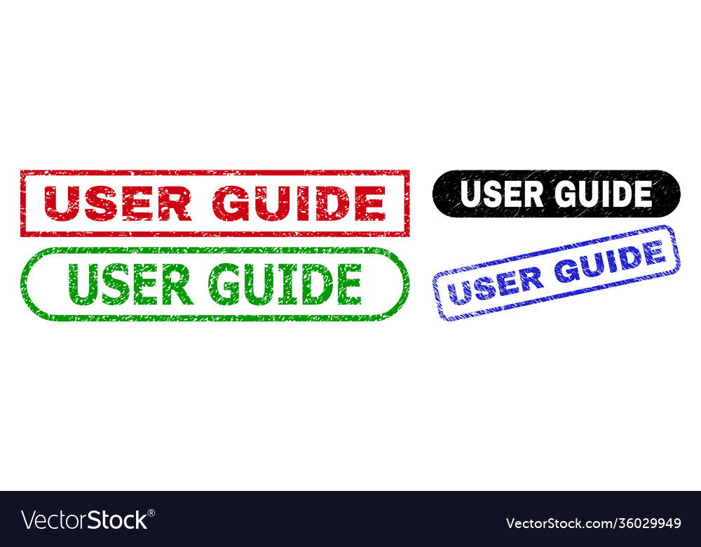 User guide rectangle stamps using grunge surface