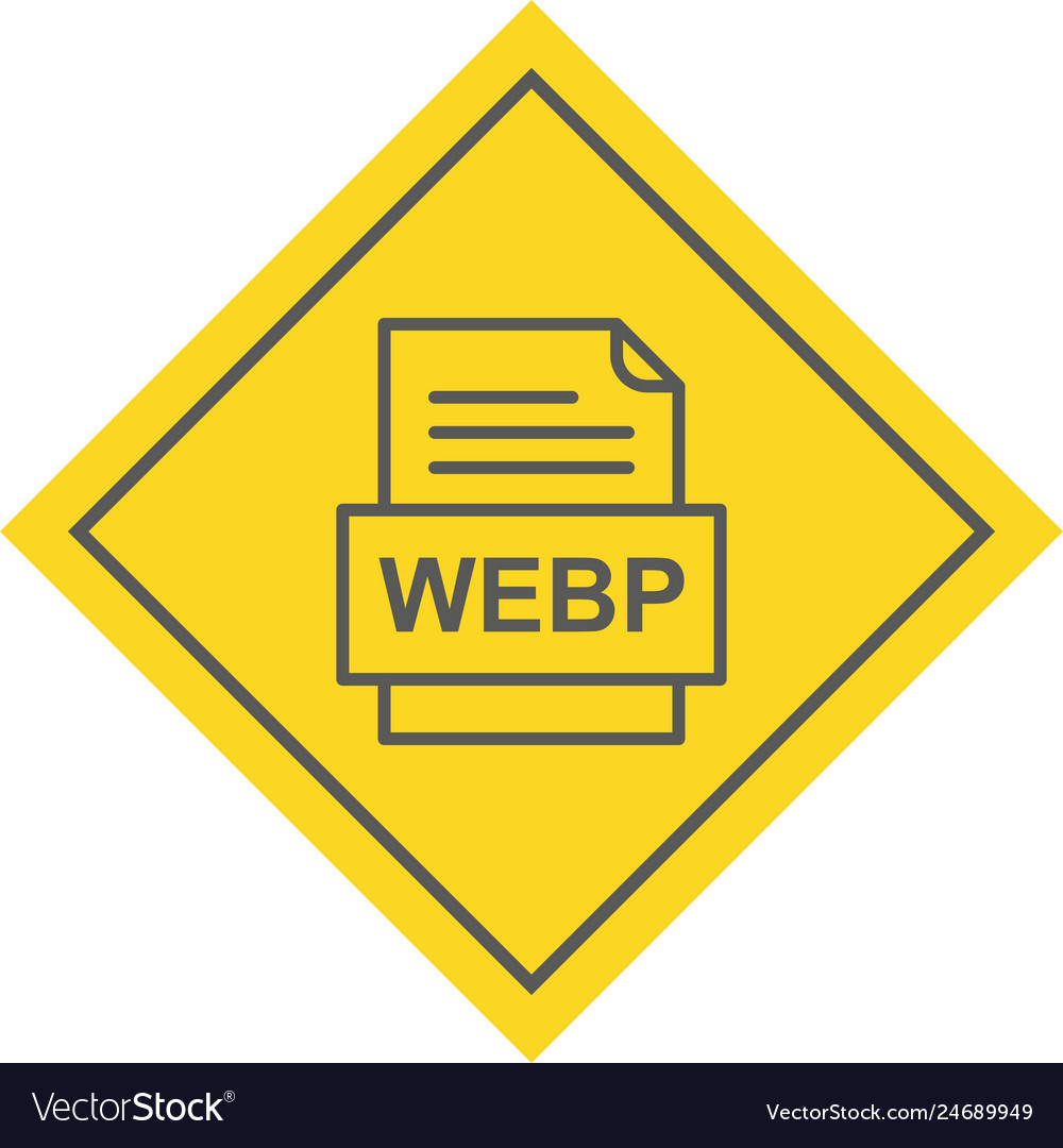 Webp file document icon