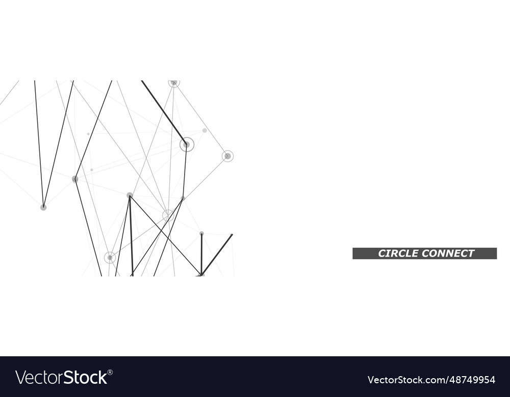 Abstract connecting dots and lines polygonal vector image Abstract connecting dots and lines polygonal