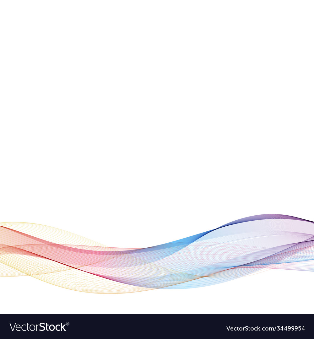 Blue and red lines in shape an abstract vector image Blue and red lines in shape an abstract