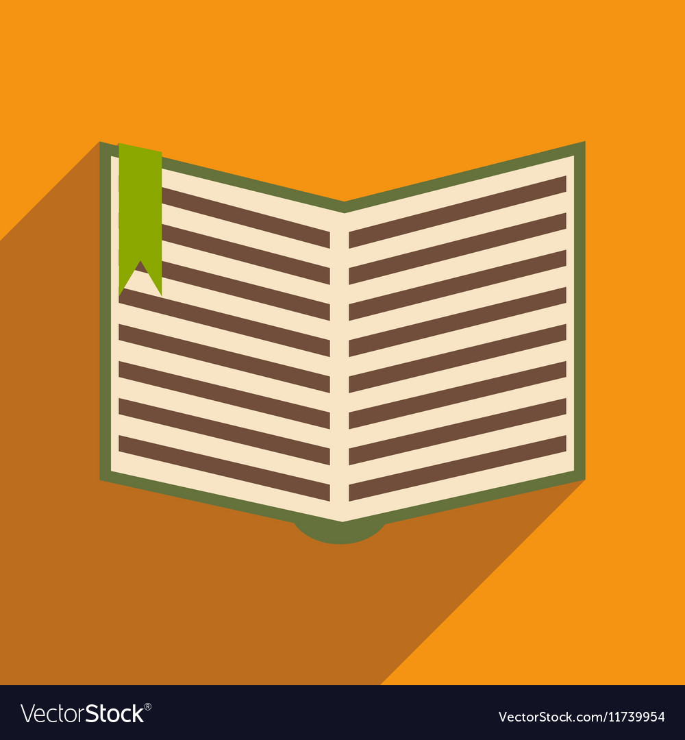 Flat with shadow icon and mobile application open