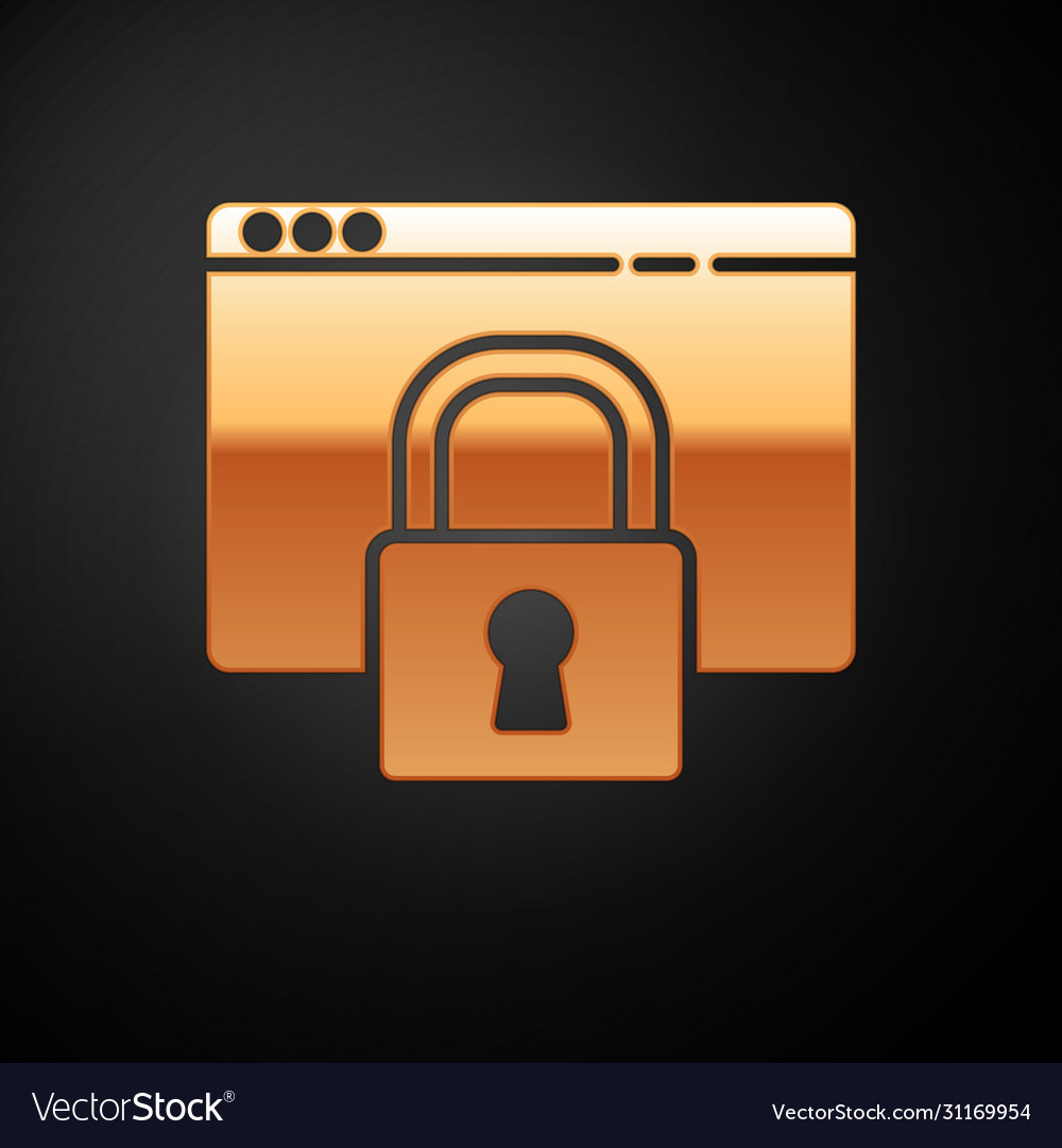Gold secure your site with https ssl icon