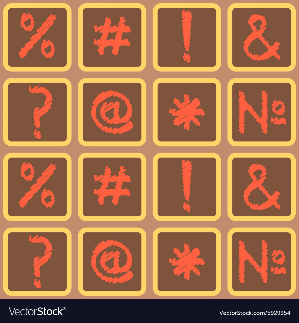 Seamless background with punctuation marks