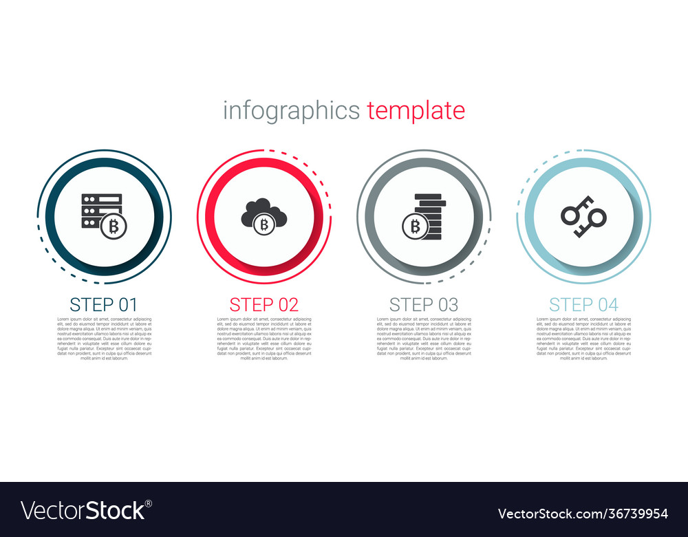 Set server bitcoin cryptocurrency cloud mining Vector Image Set server bitcoin cryptocurrency cloud mining
