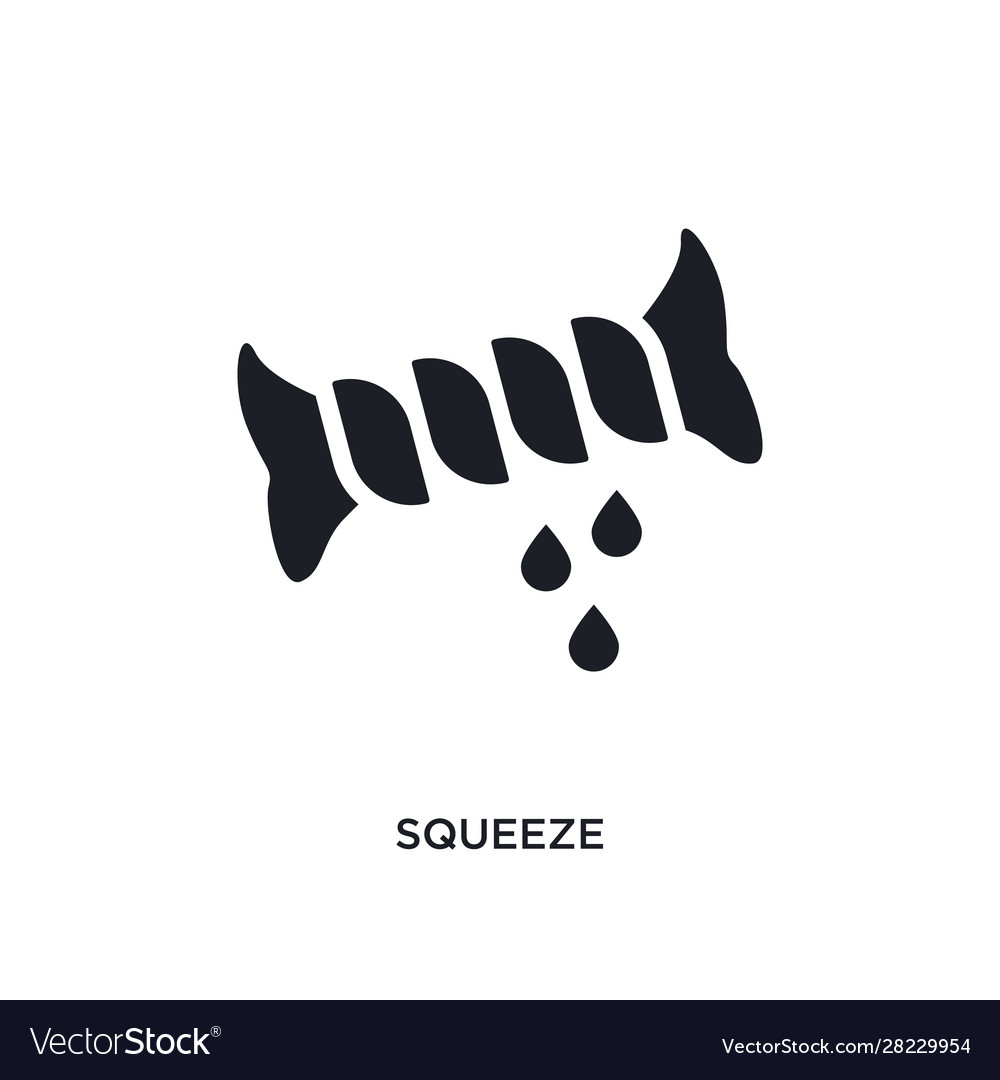 Squeeze isolated icon simple element from