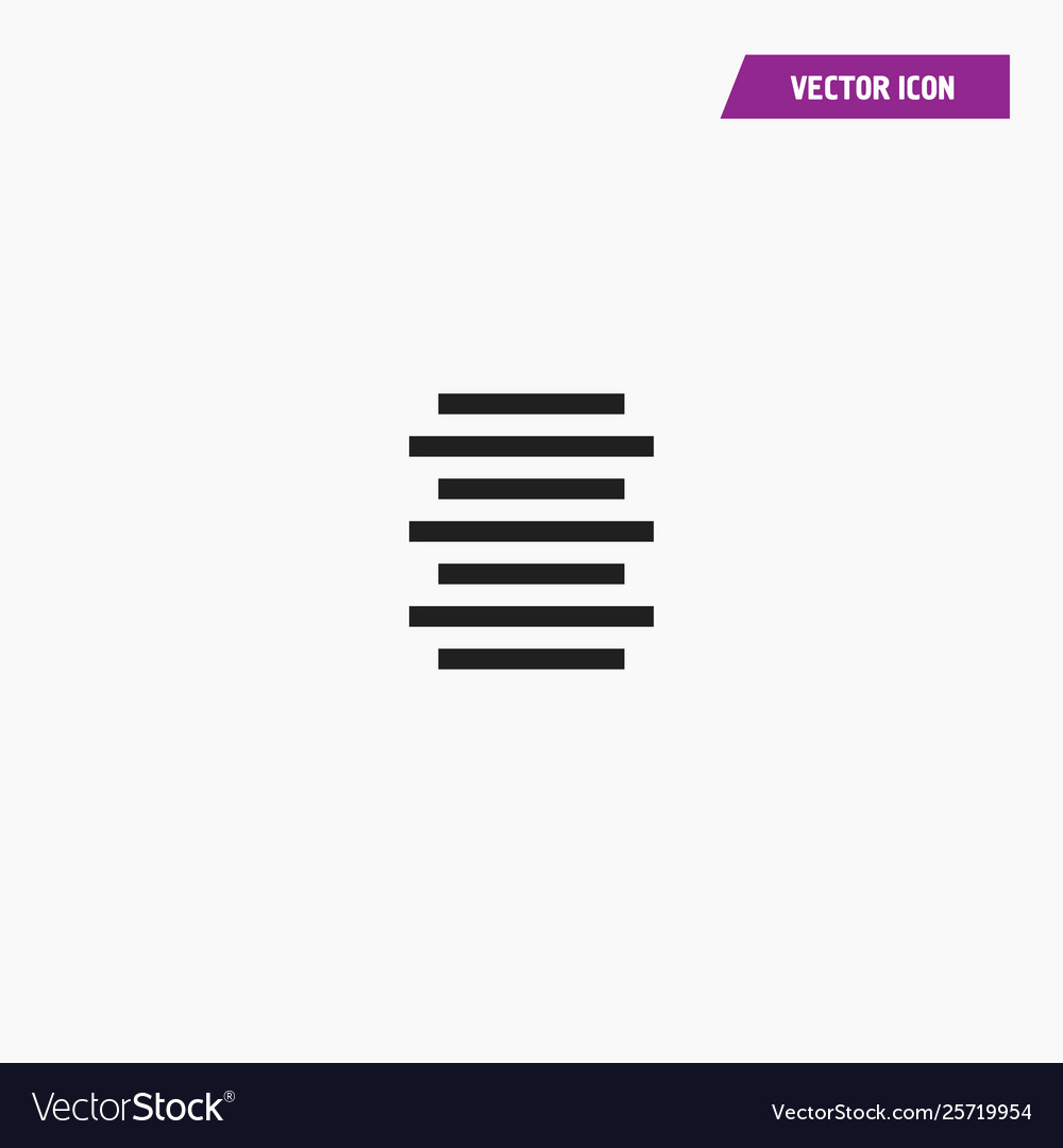 Text document center alignment icon