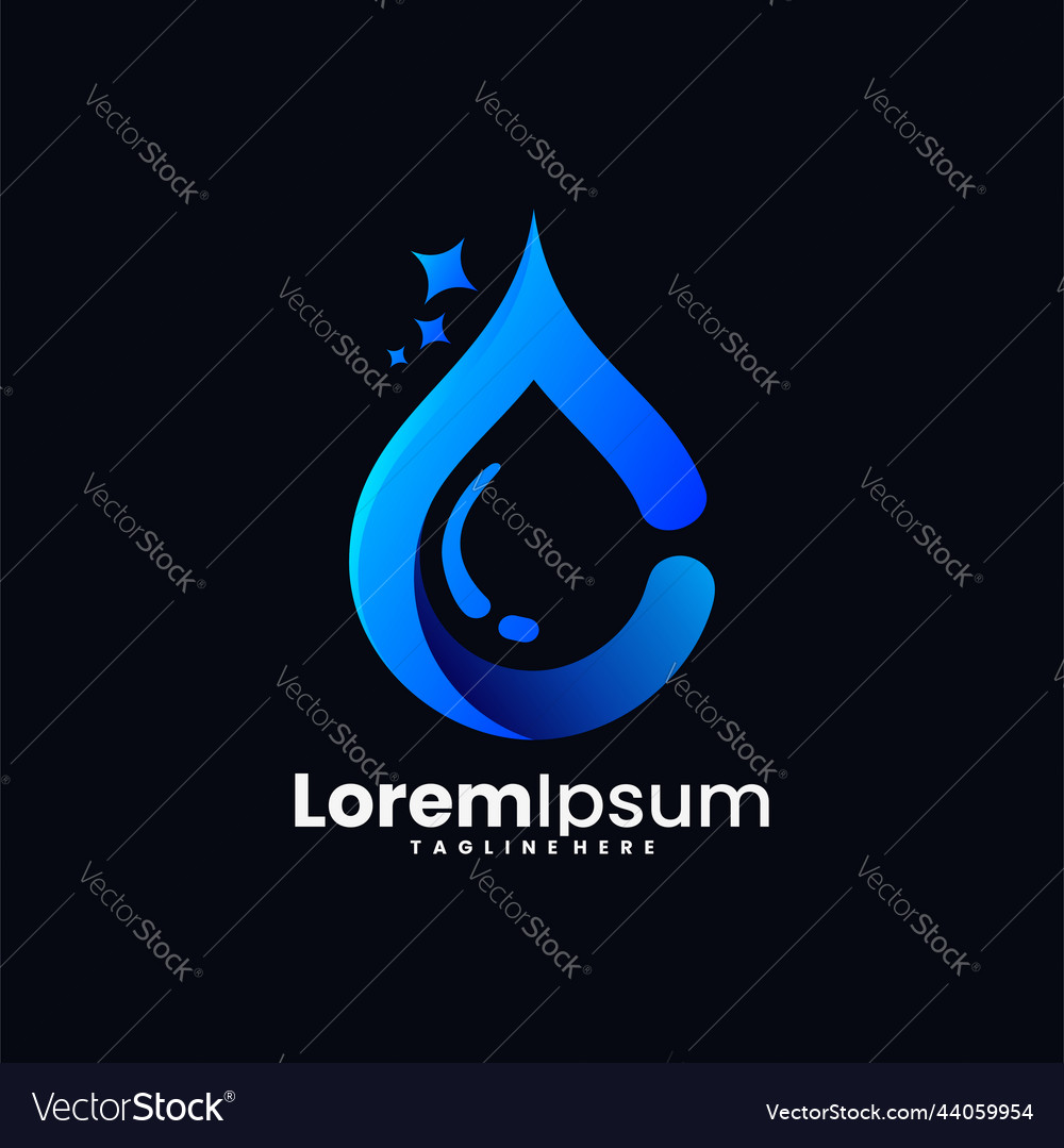 Water logo icon for business template