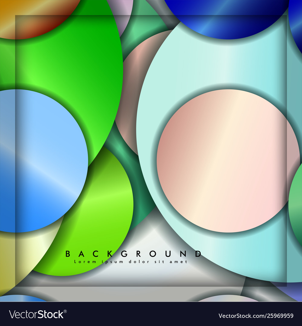 Abstract circle background with color gems Vector Image Abstract circle background with color gems