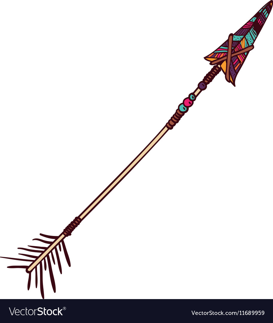 Arrow of boho style design