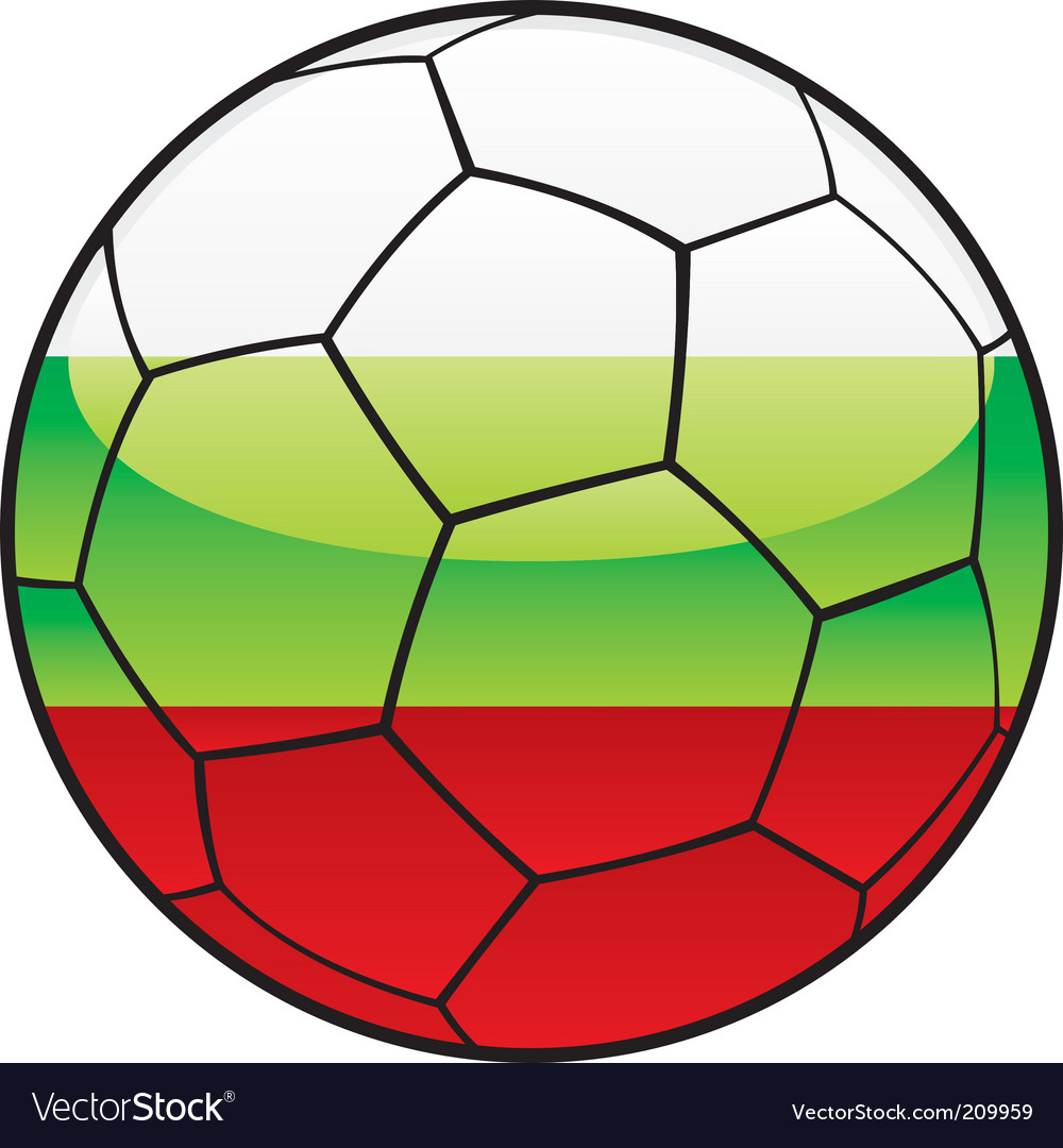 Bulgaria flag on soccer ball