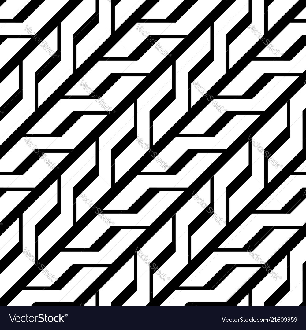 Design seamless monochrome zigzag pattern