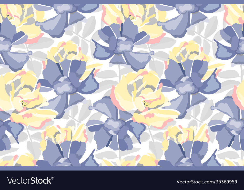 Floral seamless pattern pastel flower