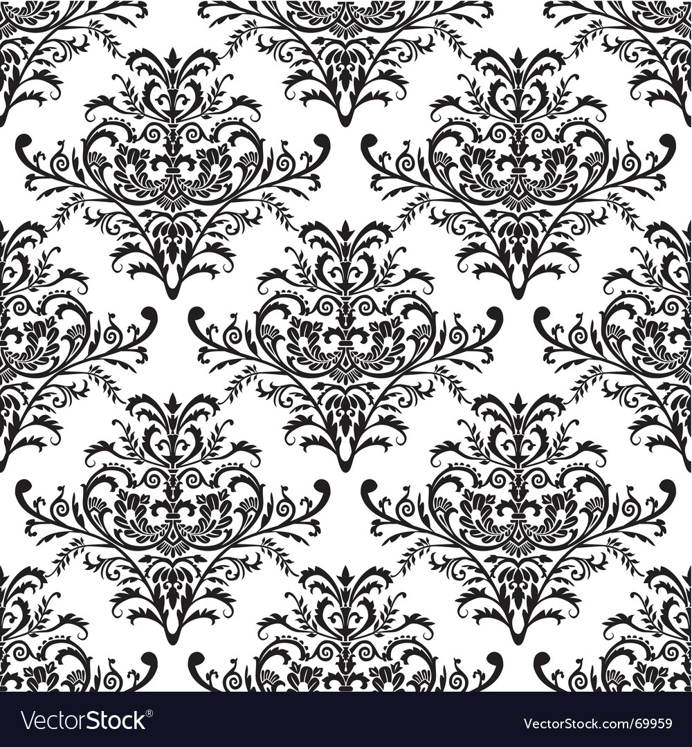 Floral wallpaper Royalty Free Vector Image - VectorStock