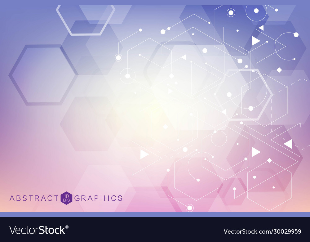 Geometric abstract background with connected line vector image Geometric abstract background with connected line